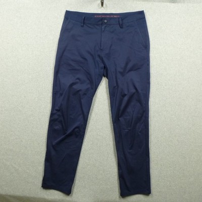Rhone Pants Mens 33x32 Commuter Classic Fit Blue Casual Offfice  100020