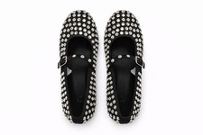 Women's Issa Rhinestone Mary Jane Ballet Flats Black - A New Day - size 8
