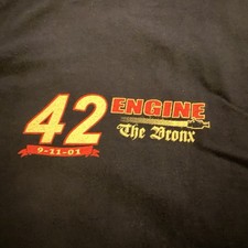 FDNY E-42 Memorial Bronx, NY T-Shirt SZ-L