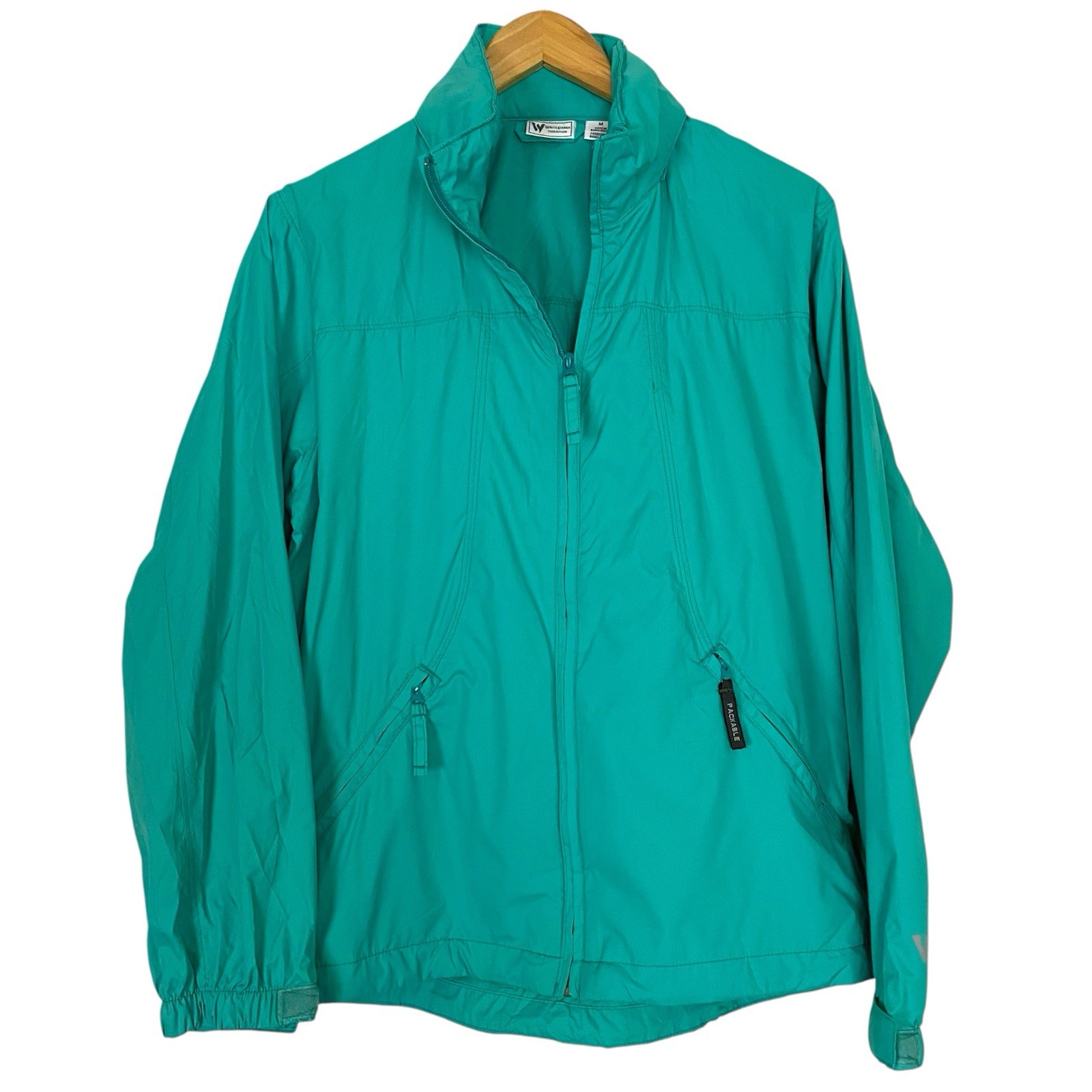 White Sierra Packable Rain Jacket Lightweight Wom… - image 1