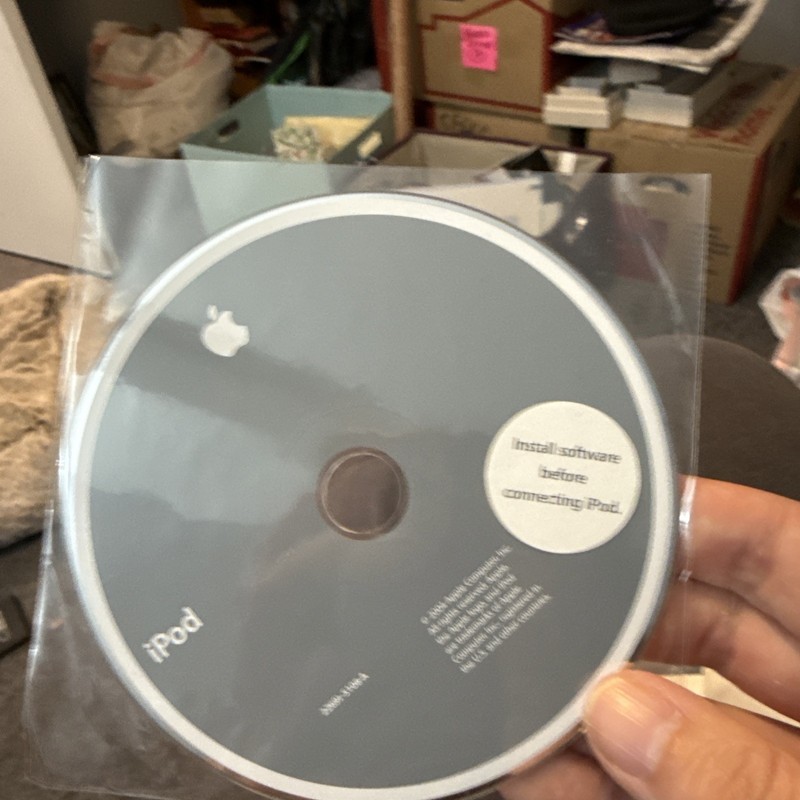 BRAND NEW Vintage Apple iPod 2004 installation software CD 2Z691-5108-A