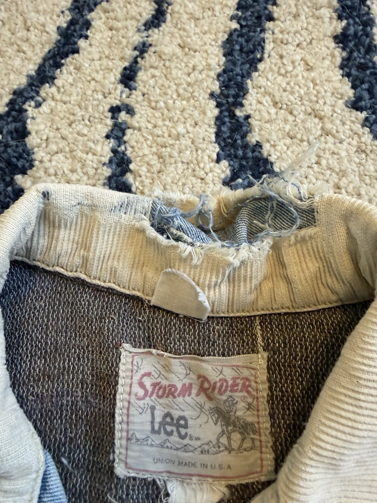 1960s Vintage Lee Storm Rider Jacket, Blanket Lined, Union Made image 7