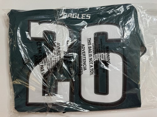 Medium Saquon Barkley #26 Vapor FUSE Jersey Super Bowl LIX 59 Eagles Authentic - Picture 15 of 15
