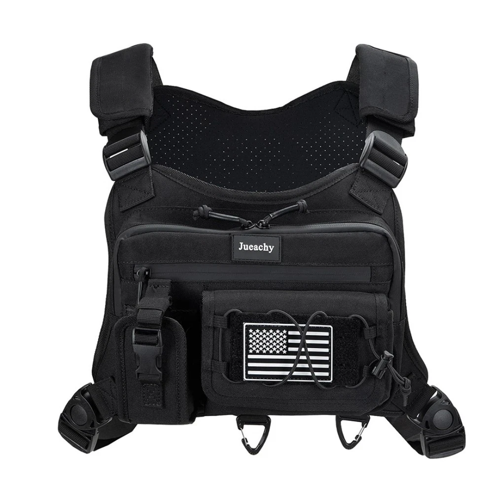Running Combat Chest Rig Bag Front Pouch Outdoor Sport Protective Vest Pack Bag
Opens in a new windo