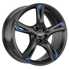 1x RONAL RONAL R62 BLUE jetblack 8.0Jx19 5x112 ET35