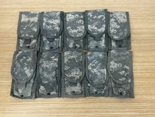 10 DOUBLE TWO MAGAZINE POUCHES ACU MOLLE II 2 MAG POUCH USGI UCP CAMOUFLAGE Army