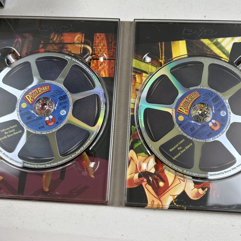 Who Framed Roger Rabbit DVD 1988 Vista Series Special Edition Bob Hoskins - Image 3 of 4