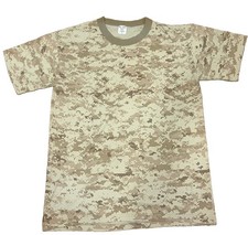 TRU-SPEC Desert Digital Camo T-Shirt Mens XL USA Made Military Tactical MARPAT