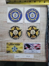 F.O.P. Member Lot - UV Waterproof Vinyl Decals and TWO F.O.P. Courtesy Cards