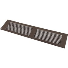 NorWesco 16 In. x 4 In. Brown Galvanized Soffit Ventilator 556146 NorWesco