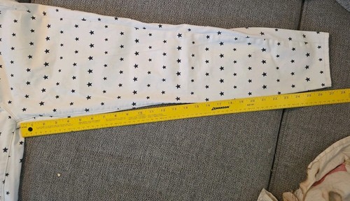 J. Crew Women's Toothpick Mid Rise Stretch Skinny Jeans Size 31 Ivory Stars - Picture 7 of 8
