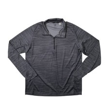 Adidas Shirt Mens XL Charcoal Climalite Lightweight Quarter Zip Pullover Golf