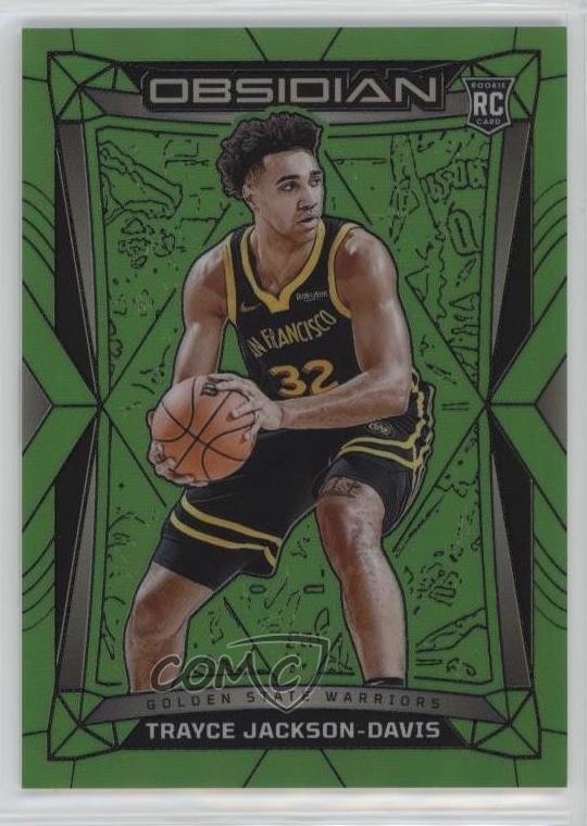 2023 Obsidian Electric Etch Green Flood 25/25 Trayce Jackson-Davis Rookie RC uw5