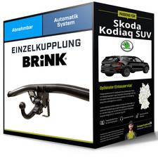 Abnehmbare Anhängerkupplung für SKODA Kodiaq SUV 10.2016-jetzt I Typ NS7 Brink