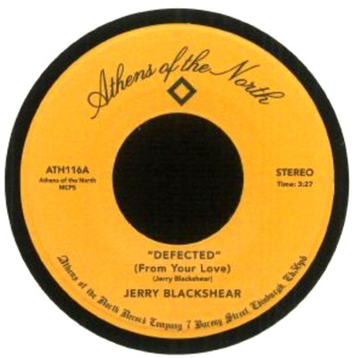 Jerry Blackshear   Defected 7'' vinyl record on Athens Of The North 2022 funk