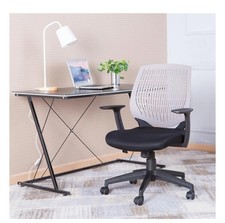 Ergonomic Mid-Back Mesh Office Chair Swivel Desk Task Computer Seat Grey New