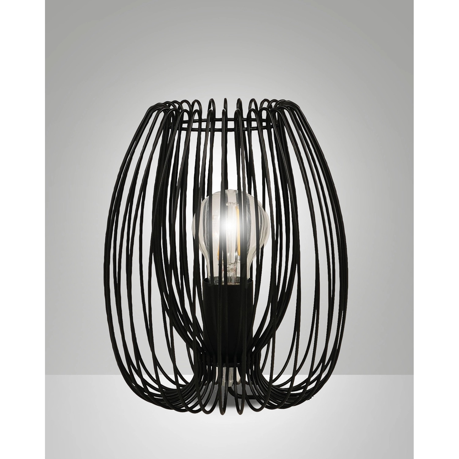 Illuminazione da Tavolo Fabas Camp Nera | Stile Elegante e Moderno