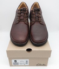 Clarks Nature Three - Mahogany Lederschuhe - Gr.45 Männer Schuhe - Zustand NEU ✅