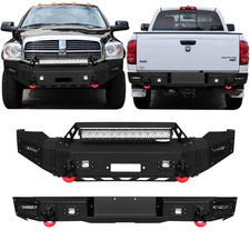 Vijay For 2006-2008 Dodge Ram 1500 Front Rear Bumper With Spotlight Winch Seat