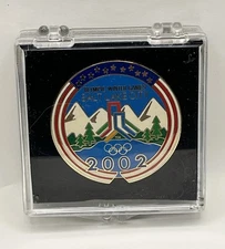 Olympic SLC 2002 Vintage Bid Logo Pin ~ Salt Lake City ~ LE 3489/4004