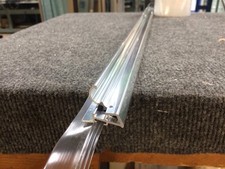 Framed Shower Door Sweep, Wipe, Seal With Drip Channel Chrome/Brashed Nickle