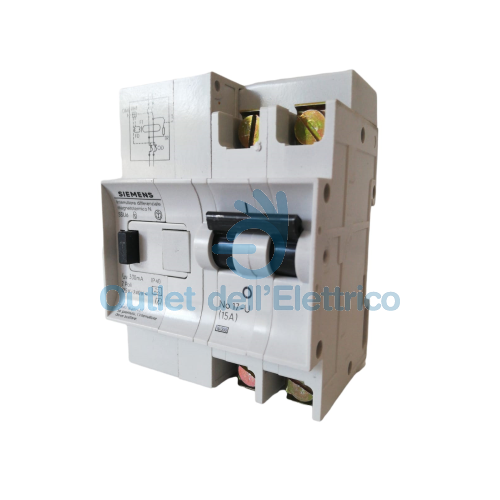 INTERRUTTORE AUTOMATICO DIFFERENZIALE 2 POLI 25A 0.3A TIPO A - SIEMENS