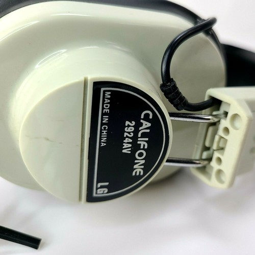 Califone 2924av Headphones VTG Media Equipment 1/4" Jack Mancave Room Décor - Picture 2 of 8