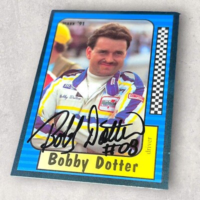 Bobby Dotter #08 BUSCH SERIES 1991 MAXX #235 VINTAGE autographed NASCAR card