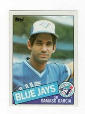Damaso Garcia 1985 Topps Baseball Base Common #645 Toronto Blue Jays