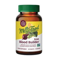 MEGA FOOD IRON BLOOD BUILDER. 90 TABLETS. FAC...