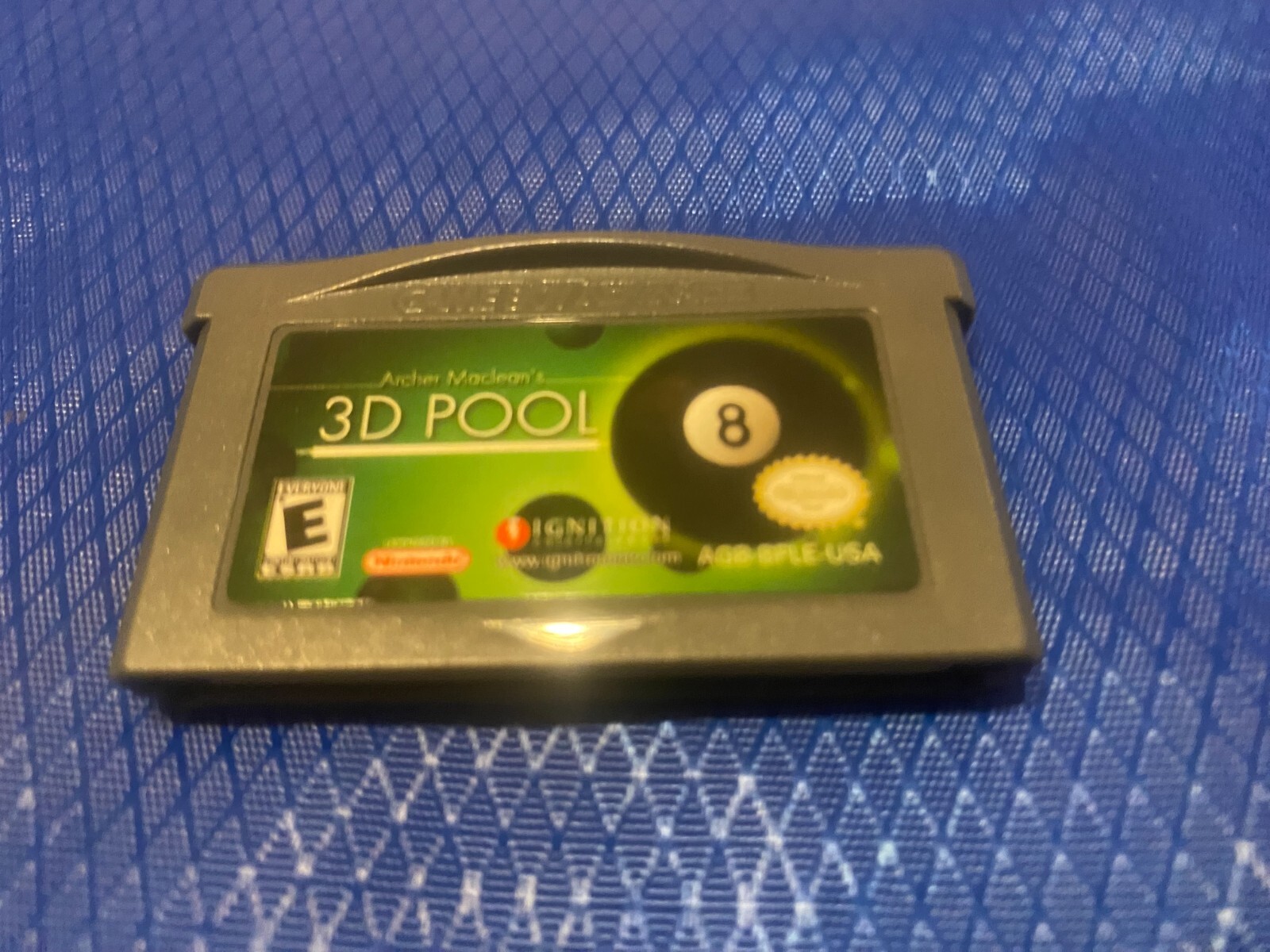 Archer MacLean's 3D Pool (Nintendo Game Boy Advance, 2004) tested