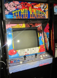 TECMO KNIGHT ARCADE MACHINE by TECMO 1989 (Great Condition) *RARE*