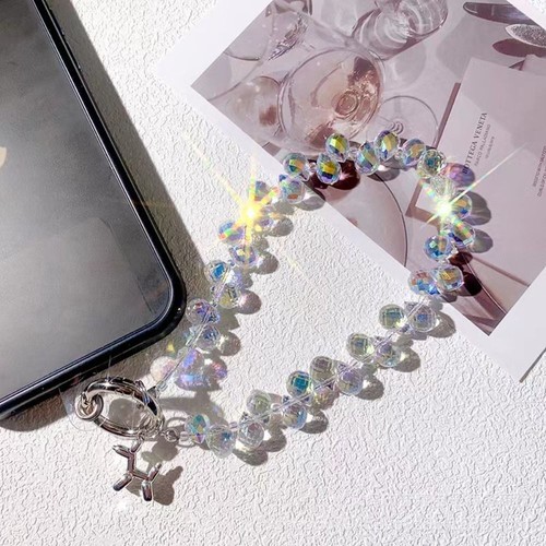 Wrist Chain Crystal Bead Phone Strap Mobile Phone Lanyard Women/Lady/Girl - Zdjęcie 13 z 20