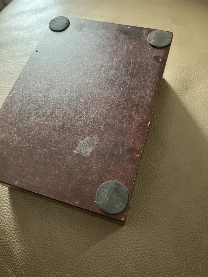 Joyero estilo vintage CARVINE MADERA METAL TRABAJO Foto 4 de 4