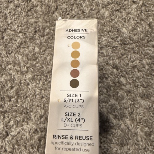 Nippies Skin ORIGINAL B-SIX 1-Pair Adhesive Nipple Covers Size 1(S/M A-C Cups)3” - Picture 2 of 2