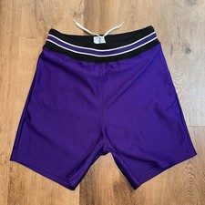 Speedline Coach Shorts Mens 36 Vintage 90s Football Softball Baseball Gym Purple
