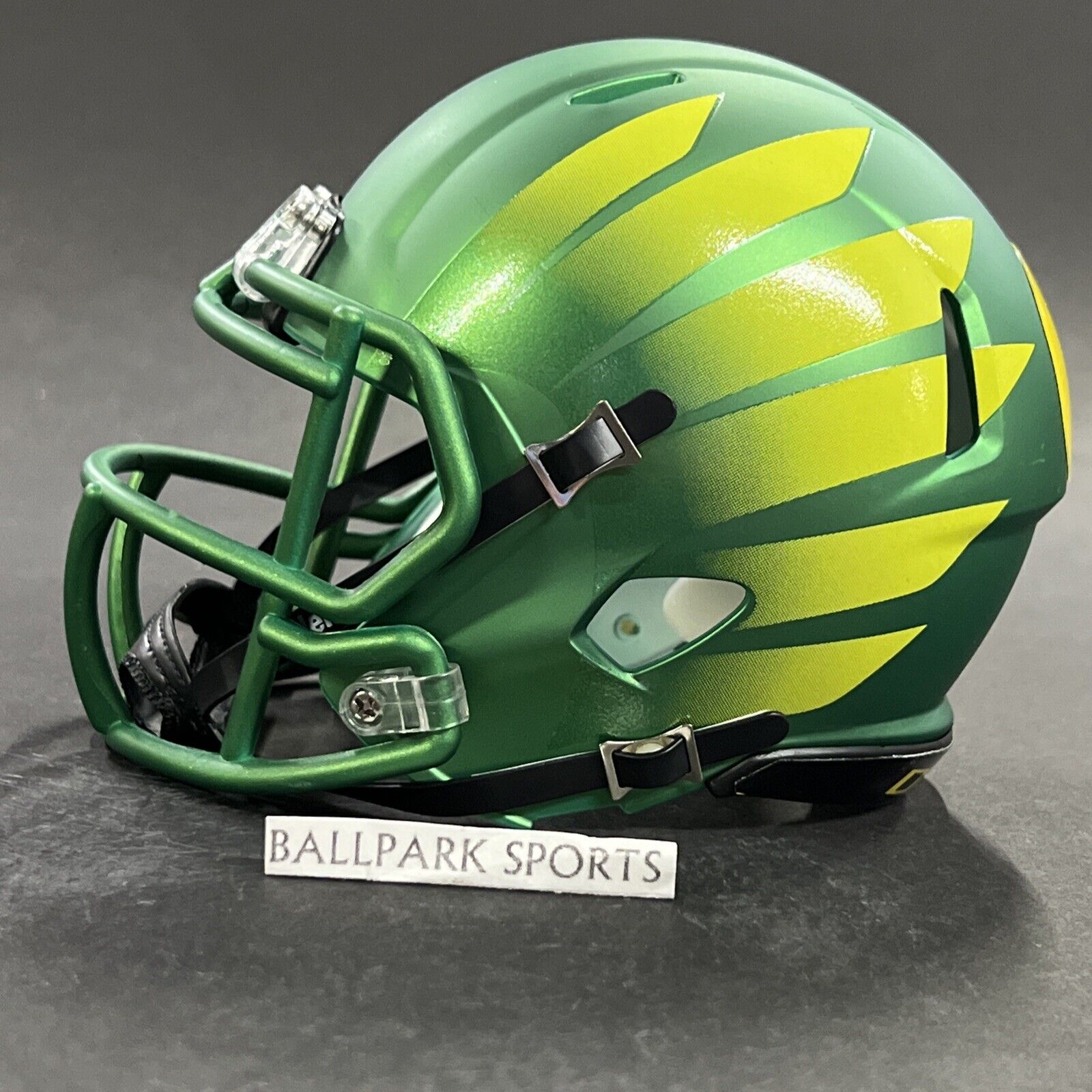 3D Printed Oregon Ducks Brushed Stainless/pewter Riddell 