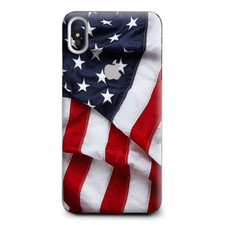 Skins Decal Wrap for Apple iPhone XS Max US Flag USA America