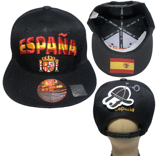 España Flag ESPANA Embroidered Hip Hop Snapback Cap Adjustable Baseball Hats LOT - 第 8/13 張圖片