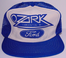 1980s Vintage FORD Ozarks Missouri Vintage Trucker Hat Snapback Cap Made In USA