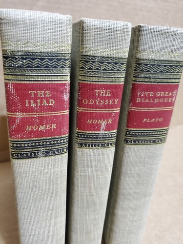 Classic Club Lot Homer The Iliad and The Odyssey + Plato Five Great Dialogues - Imagen 3 de 15