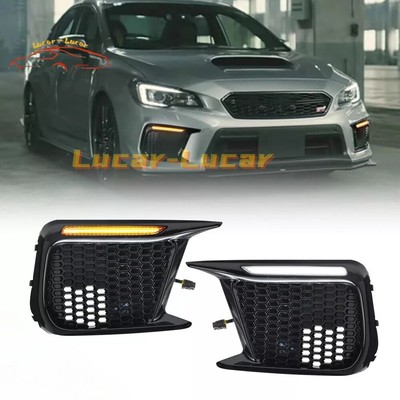 Switchback LED DRL Dynamic Turn Signal Bezel Assy for 2018-2020 Subaru WRX STi