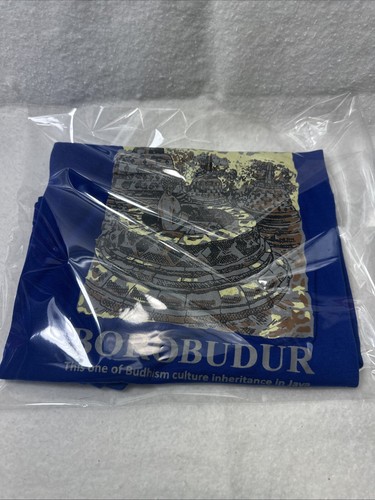 Buddhism Culture Inheritance In Java Shirt XL Yogyakarta Borobudur B12 - Picture 6 of 6