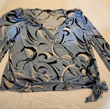 I.N.C International Concepts Side-TieSurplice Top, Size XXL