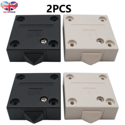 2 x Schranktür Kleiderschrank Schrank Push to Break Lichtschalter 2 Amp