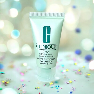 CLINIQUE 7 Day Scrub Cream Rinse-Off Formula 30 Ml 1 Oz New Without Box