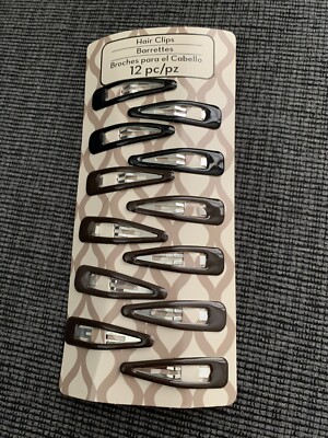 Michaels Barrettes Hair Clips 12 Count MIxed Color For Girls/Women New