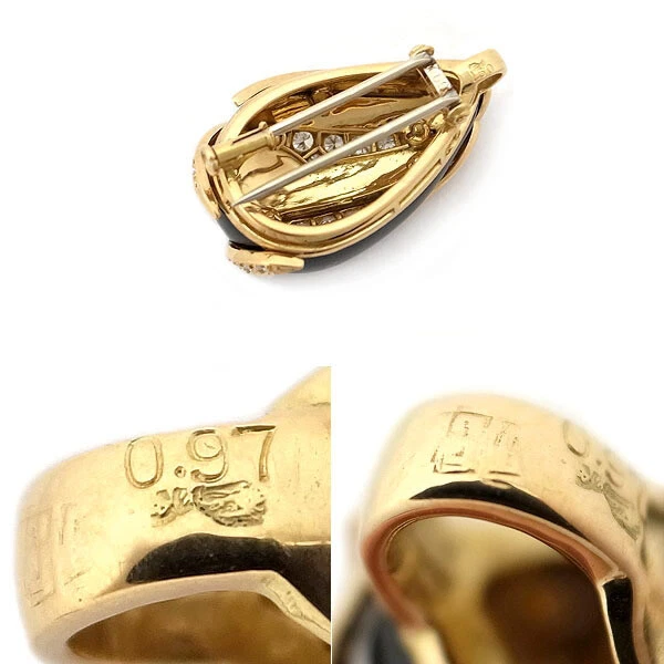 Broche GIVENCHY Onyx Diamond K18YG P0026118 Foto 3 de 3