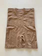 NEW! F.I.T. Sz M Firm Control High Waisted Mid-Thigh Shaper Shaping Bottom Nude