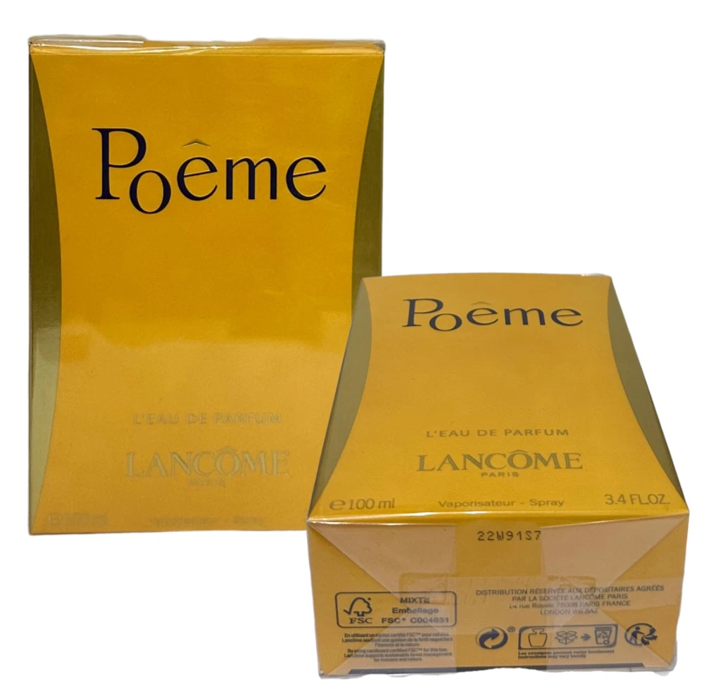 Poeme by Lancome 3.4 oz./ 100 ml. L&#039;eau de Spray for in Sealed Box |